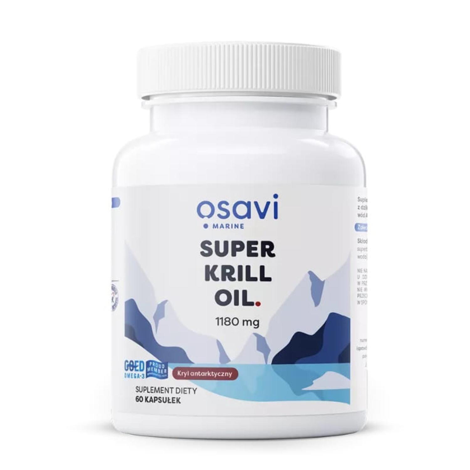 Osavi super krill oil, 1180 mg, 60 kapsułek