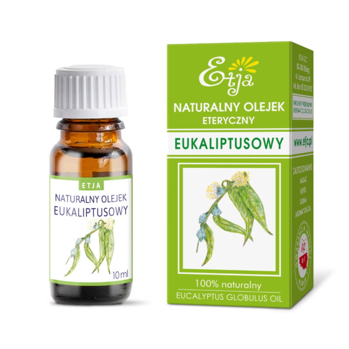 Etja - naturalny olejek eteryczny, eukaliptusowy, 10 ml