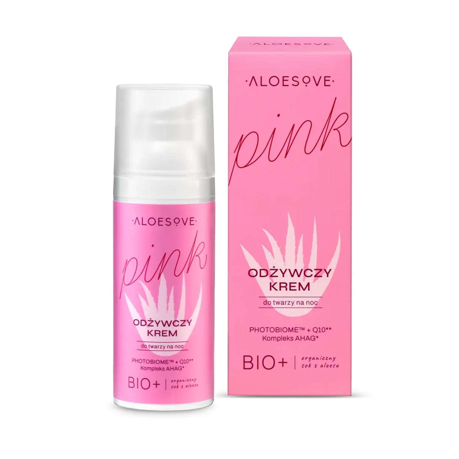 Aloesove pink - krem odżywczy do twarzy na noc, 50 ml (data ważności: 31.12.2025)