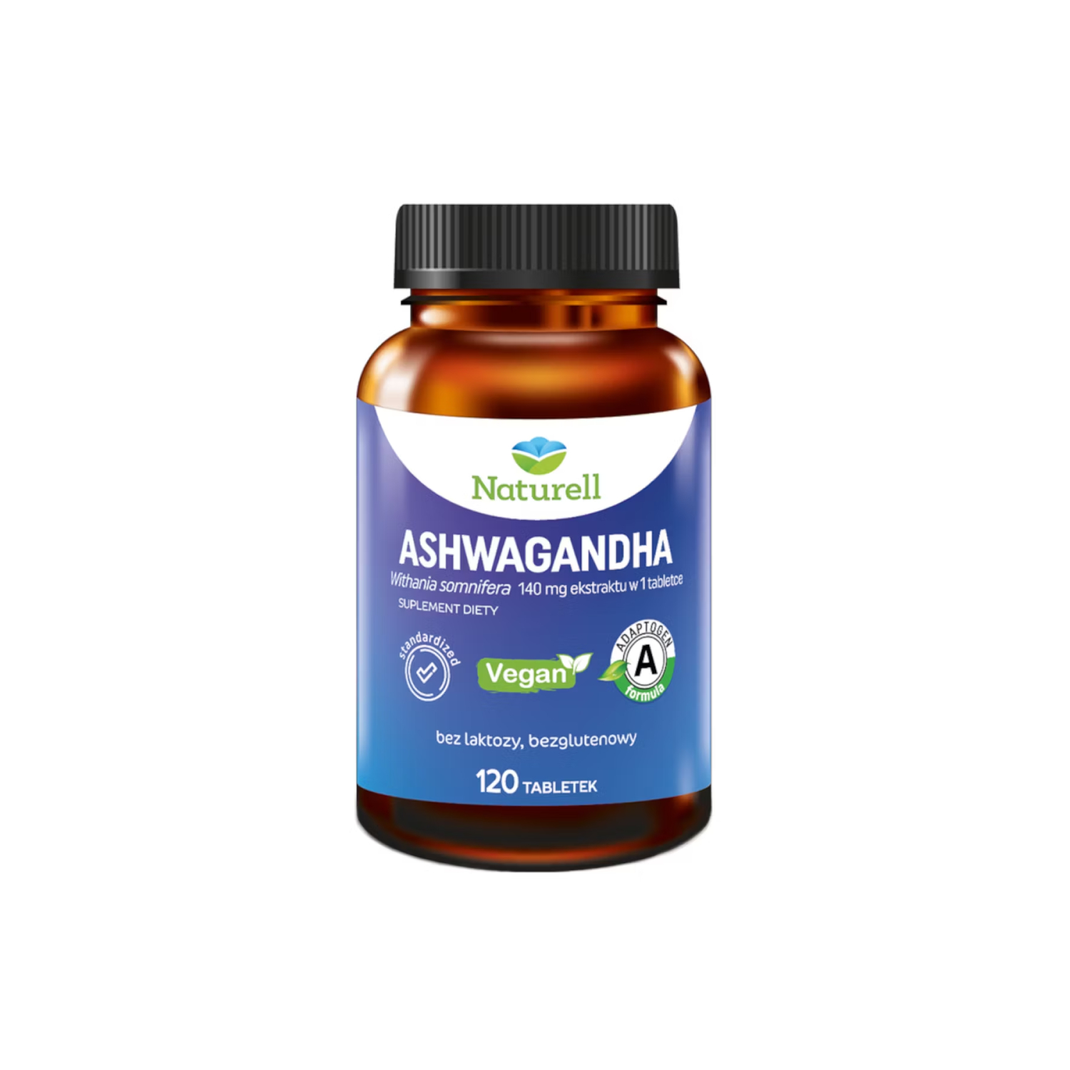 Naturell, ashwagandha, 120 tabletek