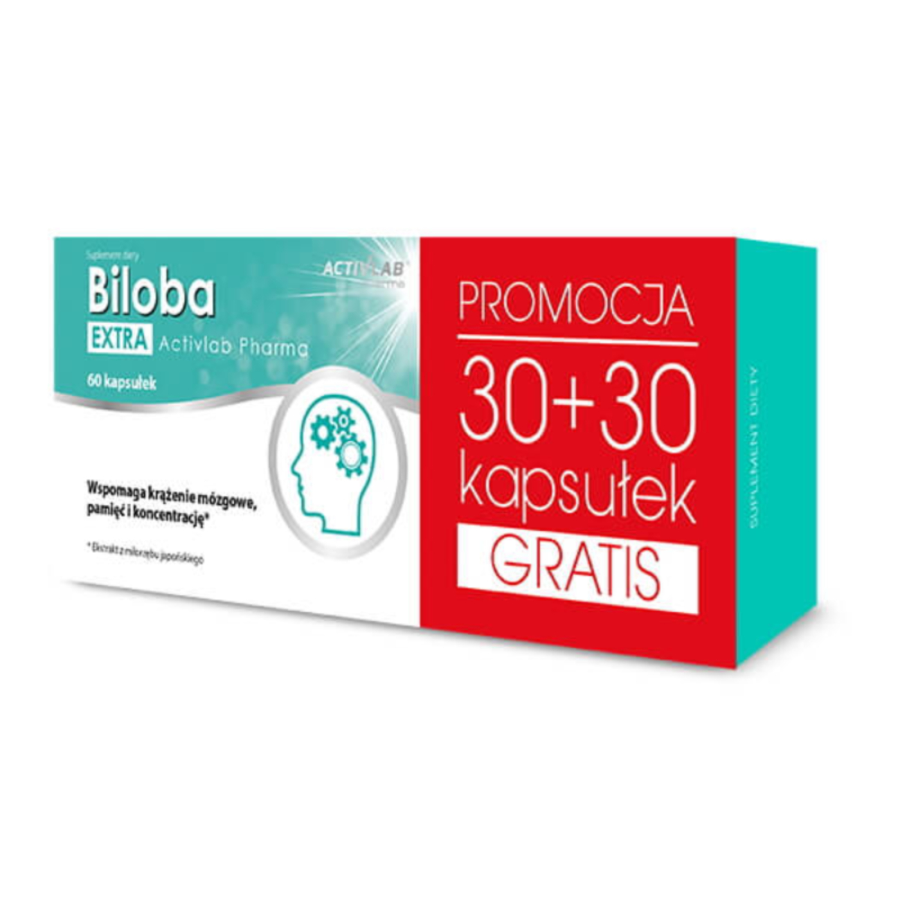 Activlab pharma biloba extra, 60 kapsułek (data ważności: 06.02.2026)