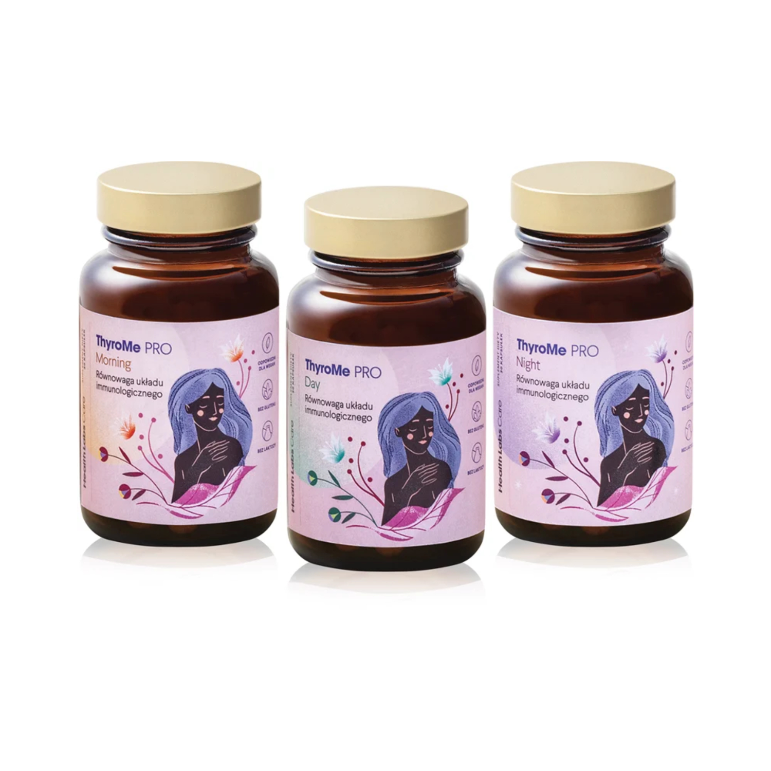 Health labs care thyrome pro morning + day + night, 30 kapsułek + 30 kapsułek + 30 kapsułek