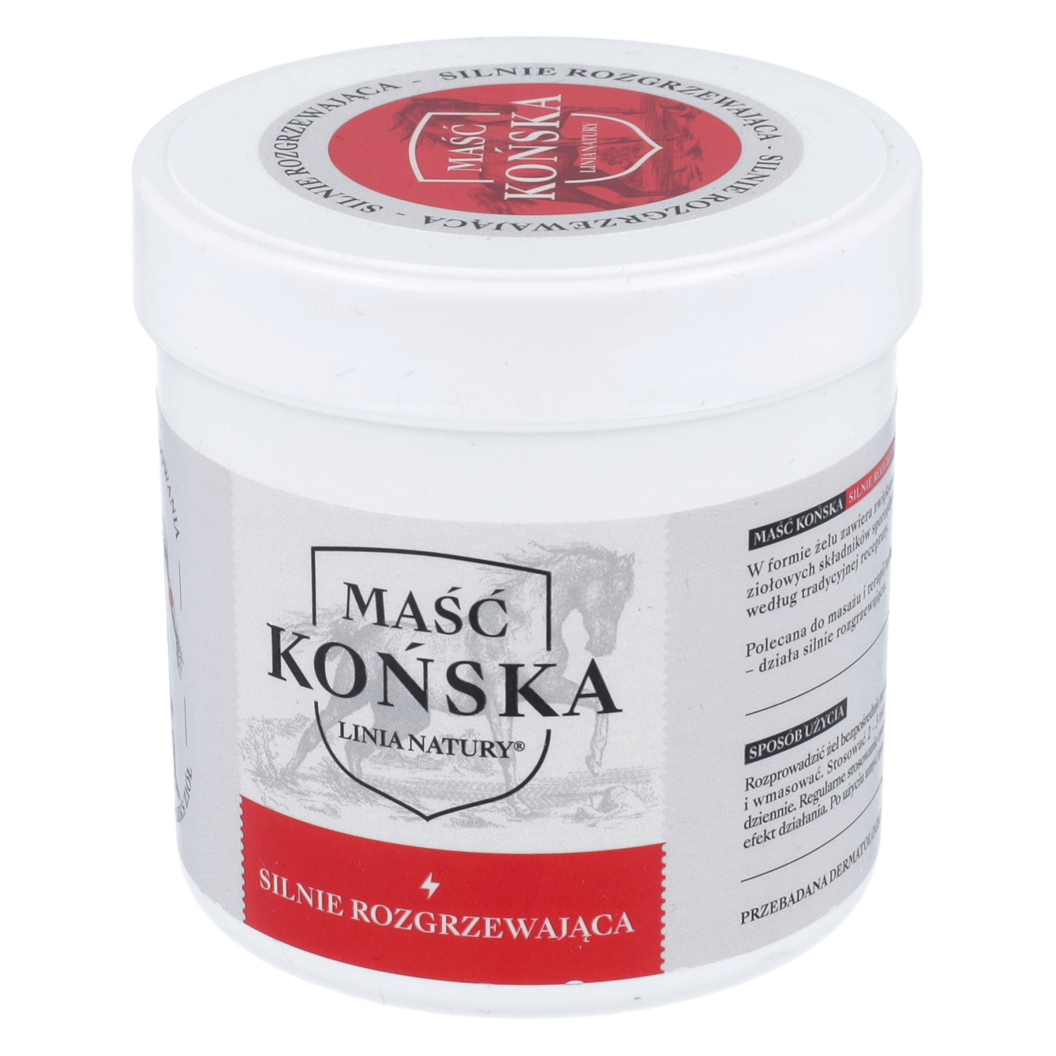 Linia natury - maść końska silnie rozgrzewająca, 250 ml