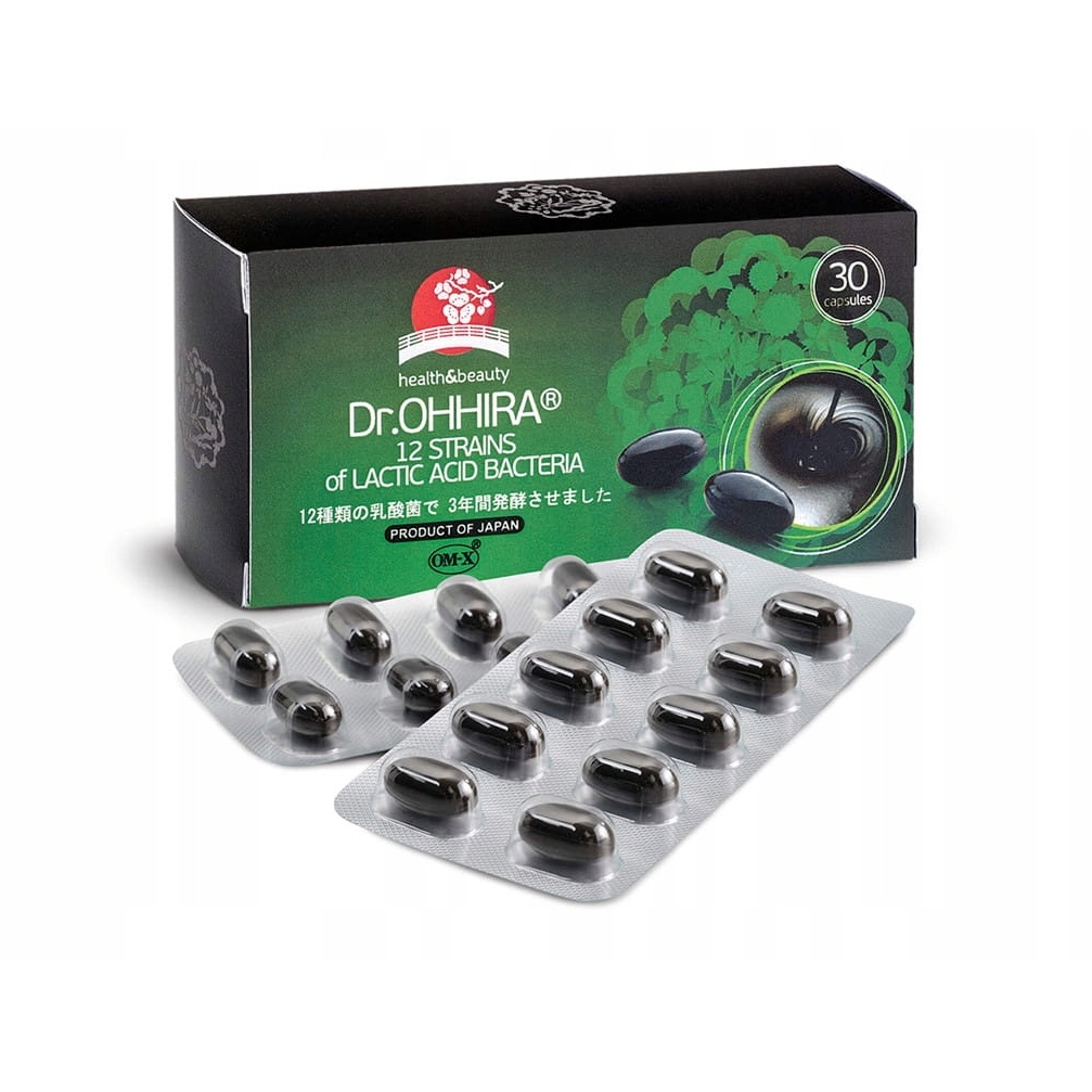Dr.ohhira kompleks 12 szczepów bakterii kwasu mlekowego, 30 kapsułek (data ważności: 30.04.2026)