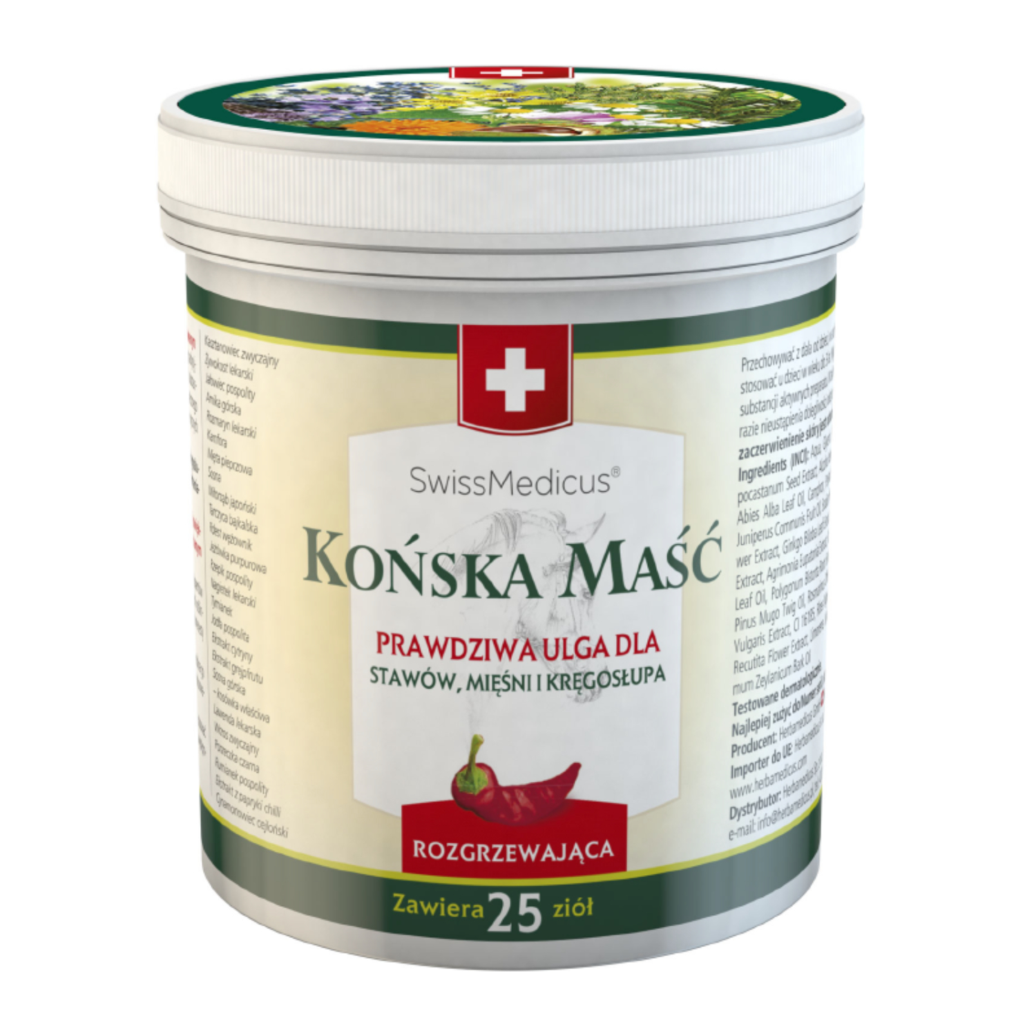 Swissmedicus, końska maść rozgrzewająca, 150 ml