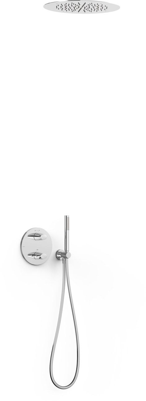Tres Therm-Box zestaw prysznicowy podtynkowy termostatyczny z deszczownicą chrom 28125005