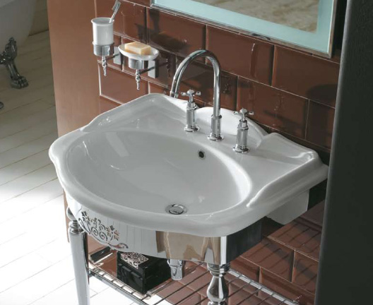 Globo Paestum umywalka 71x57 cm półokrągła ścienna-wpuszczana biała PA006.BI