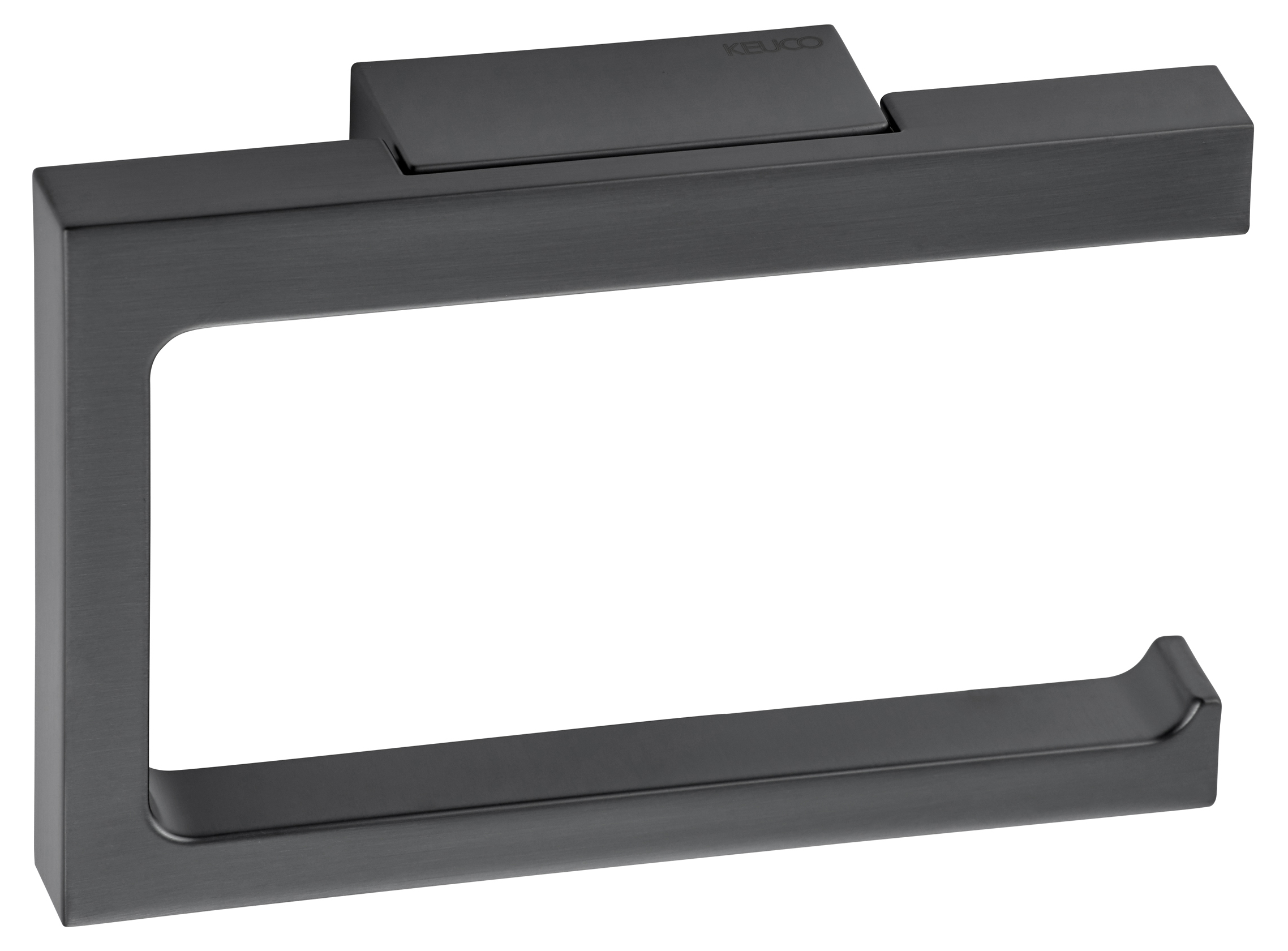 Keuco Edition 11 uchwyt na papier toaletowy chrom czarny szczotkowany 11162130000