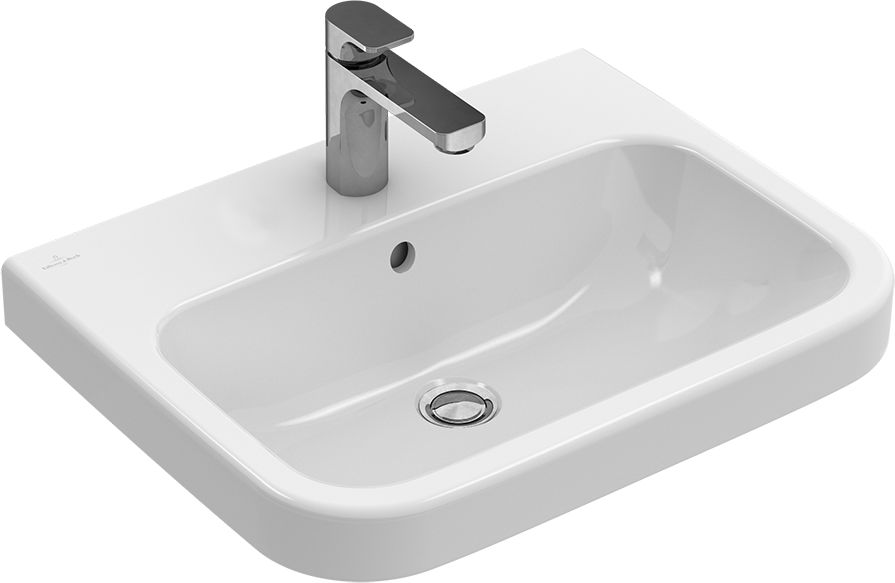 Villeroy & Boch Architectura umywalka 55x47 cm ścienna CeramicPlus Weiss Alpin 41885GR1
