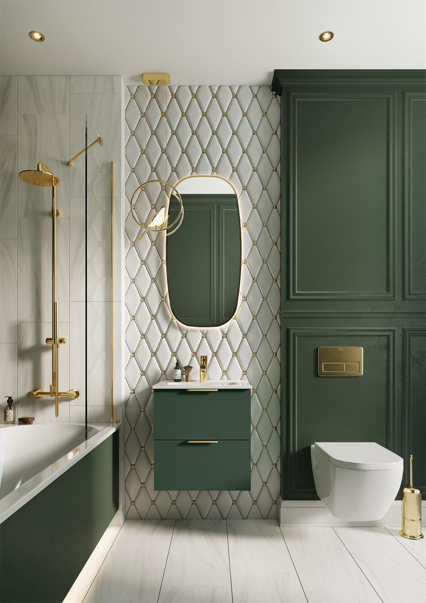 Elita Street Plus umywalka z szafką 51,3 cm forest green matt RE020500107010 - Wysyłka w 24h