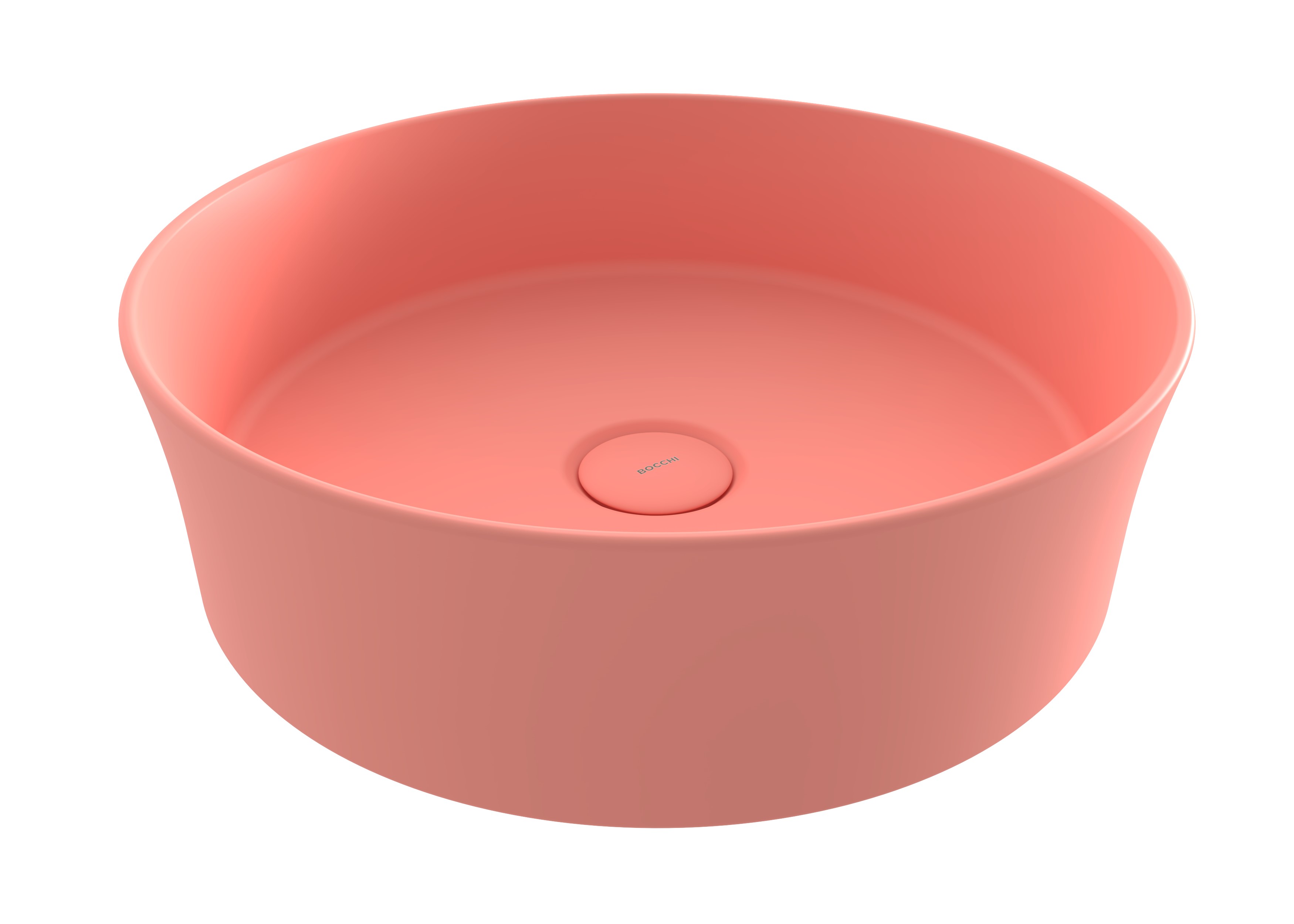 Bocchi Sottile Slim Line umywalka 38x38 cm okrągła różowa 1478-032-0125 - Wysyłka w 24h