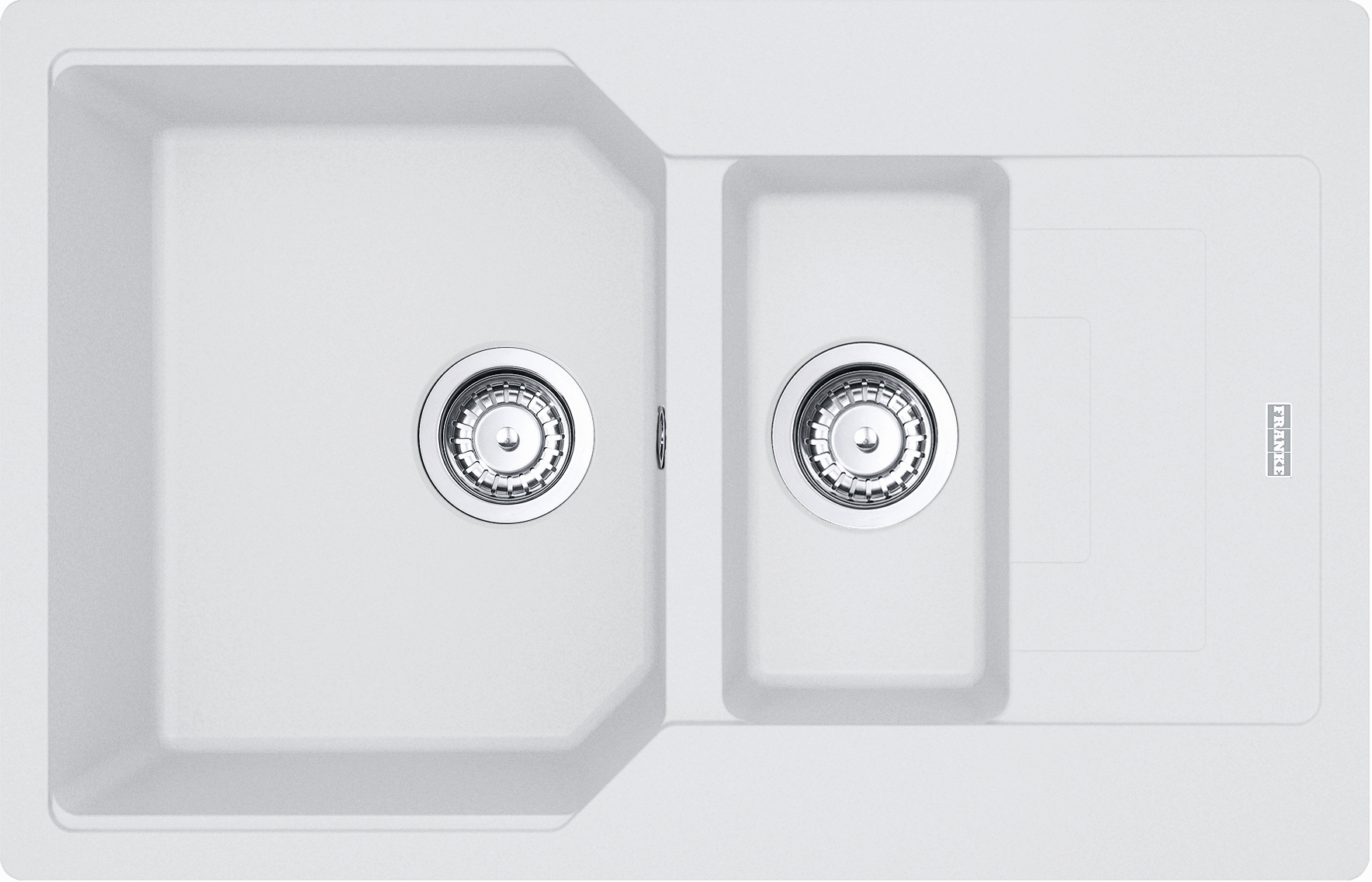 Franke Urban zlewozmywak granitowy 78x50 cm biały 114.0687.297