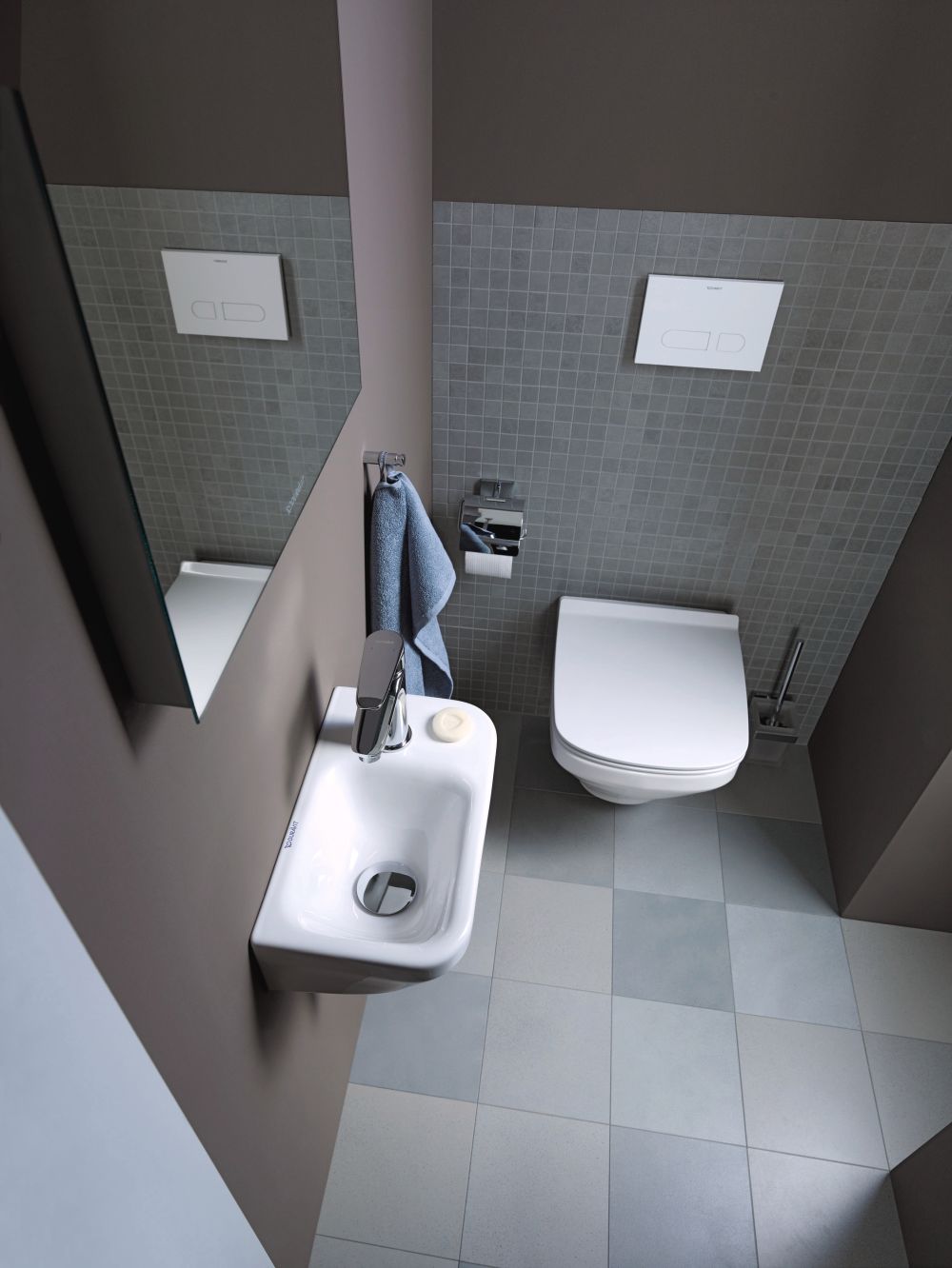 Duravit DuraStyle umywalka 36x22 cm ścienna półokrągła biała 0713360000