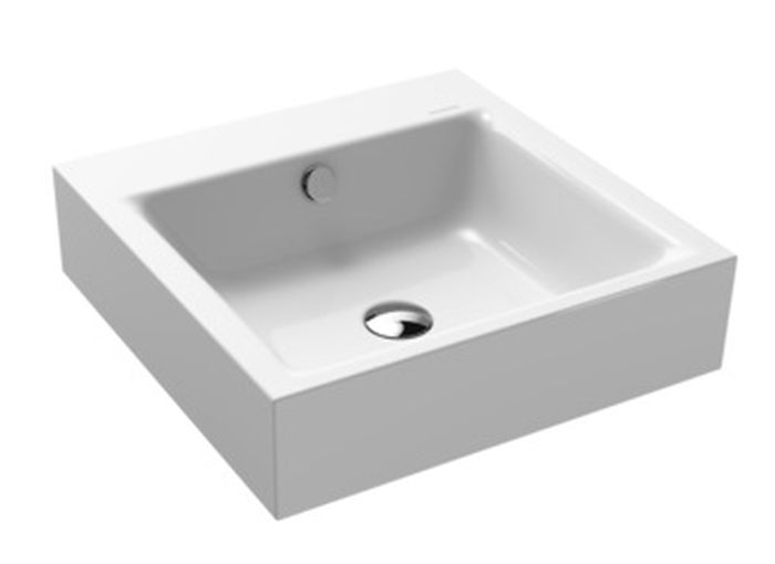 Kaldewei Puro umywalka 46 cm ścienna kwadratowa model 3163 biała 901306003001