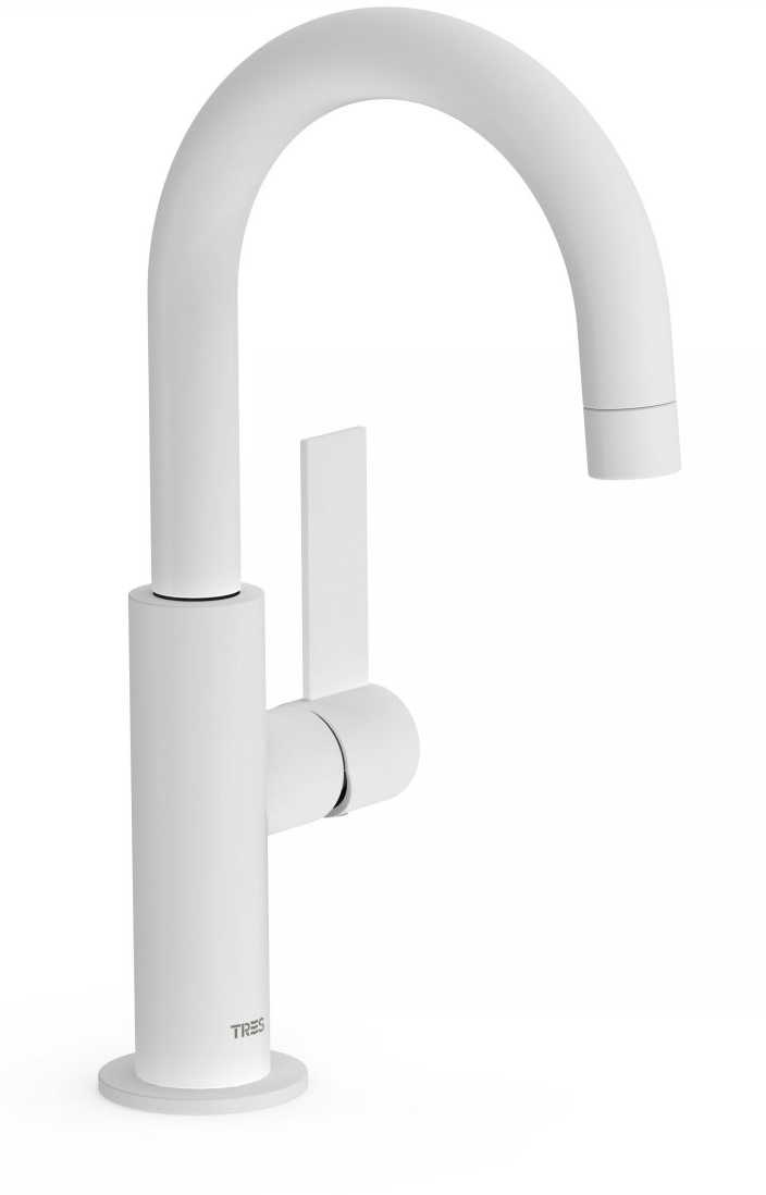 Tres Project bateria umywalkowa stojąca biały mat 21190401BM
