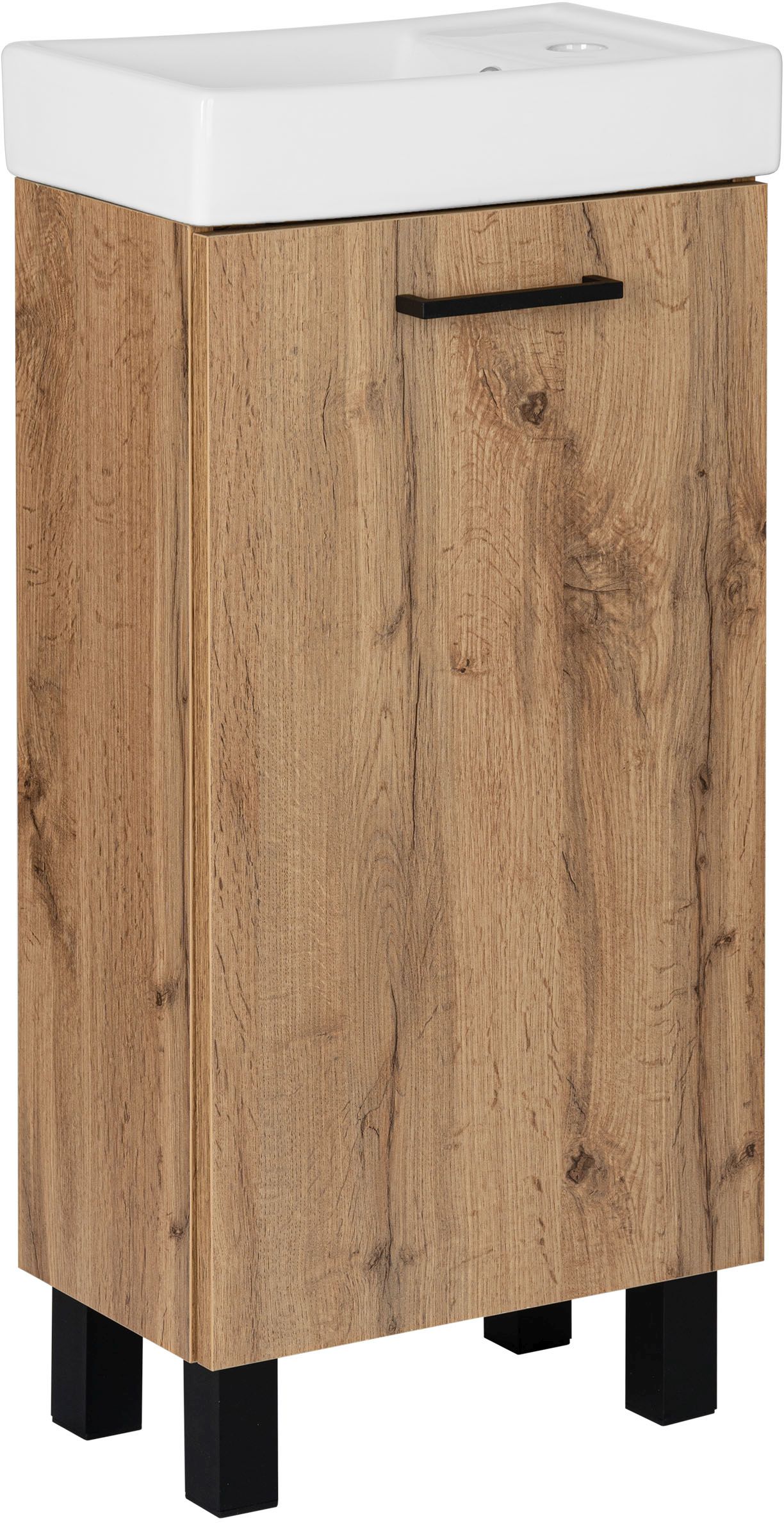 Astor Lupo Wotan umywalka z szafką 40 cm dąb AM-LUU-402-0N