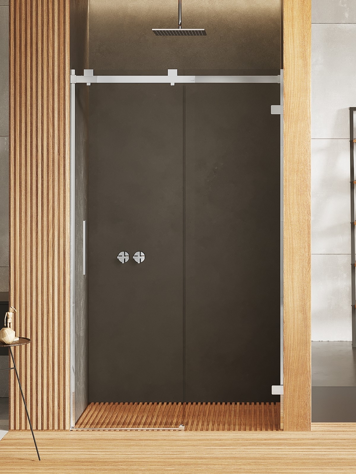 New Trendy Softi X drzwi prysznicowe 110 cm rozsuwane prawe chrom połysk/szkło przezroczyste EXK-5250