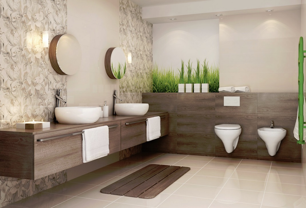 Paradyż Domus płytka ścienna 30x60 cm brązowy poler