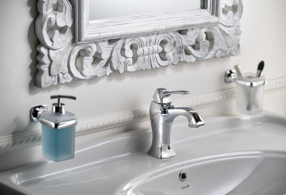 Sapho Dreamart bateria umywalkowa stojąca chrom DA002