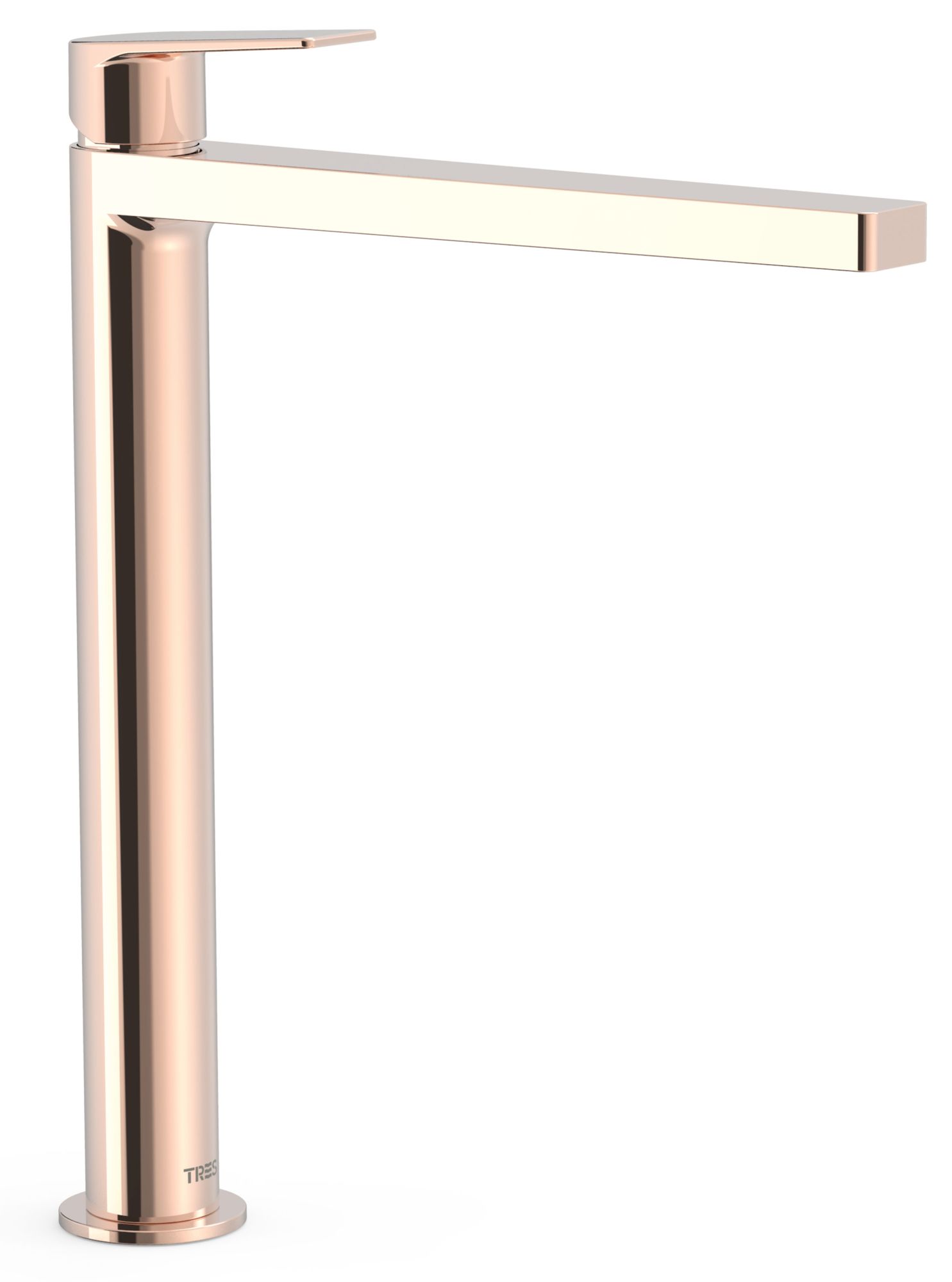 Tres Project bateria umywalkowa stojąca wysoka różowe złoto 24-K 21180301OP