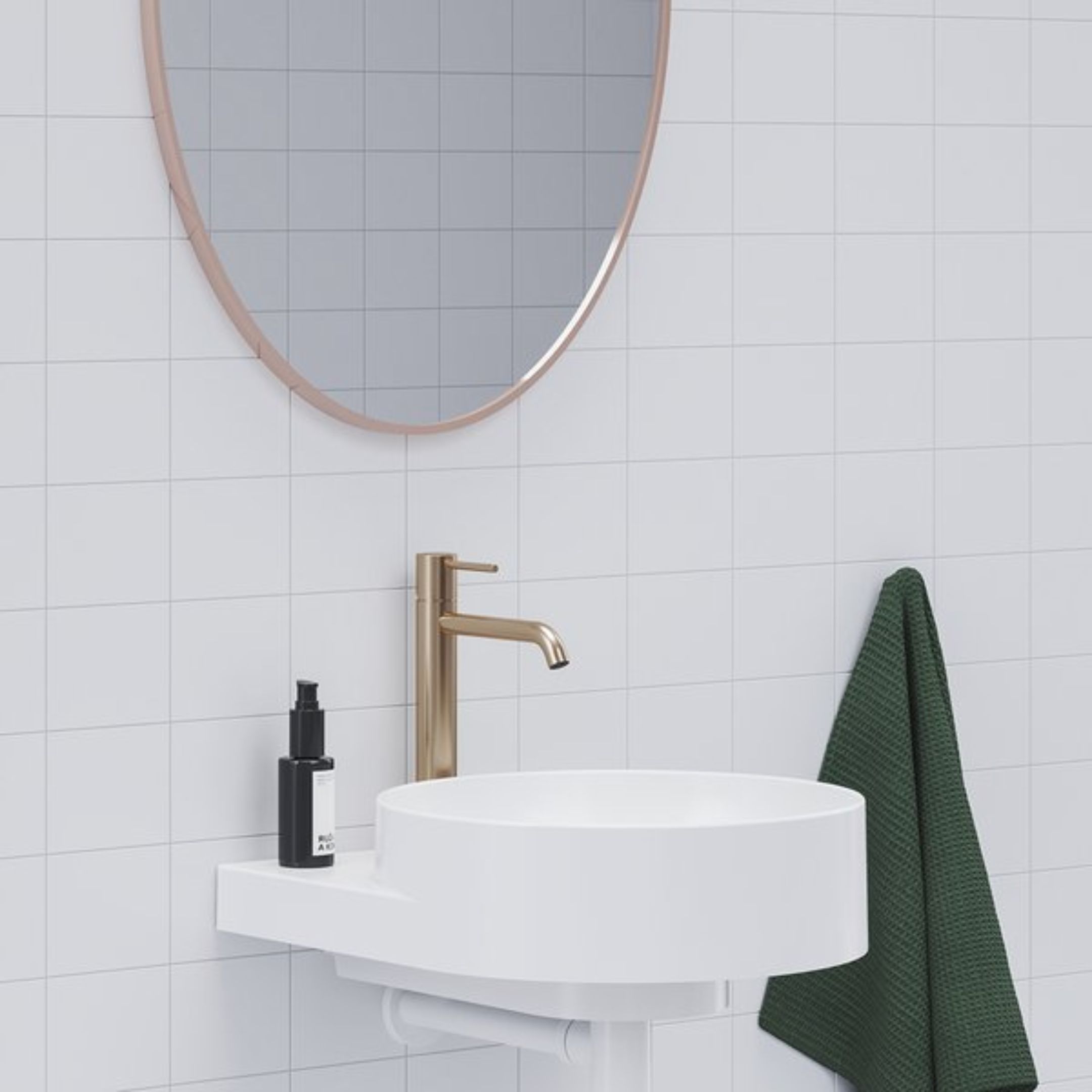 Ravak Espirit bateria umywalkowa stojąca złota X070403