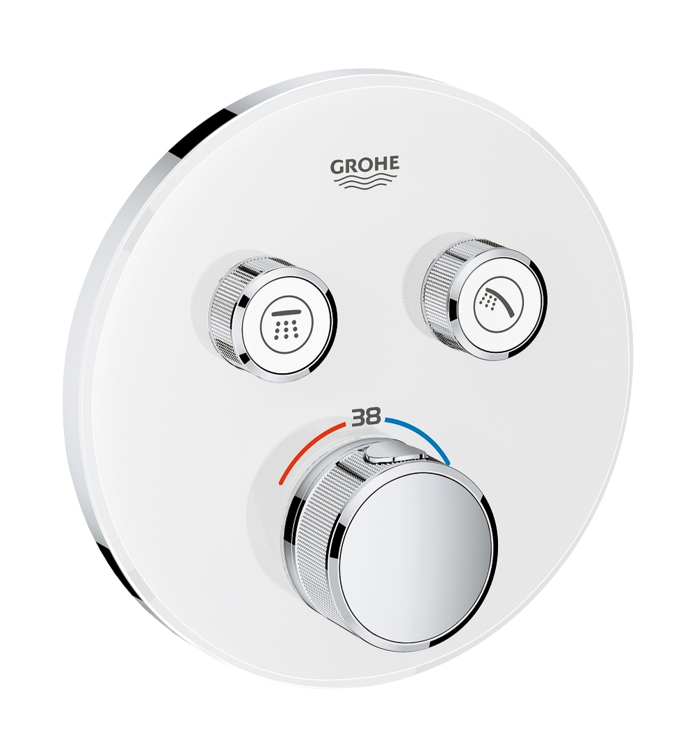 Grohe Grohtherm SmartControl bateria wannowo-prysznicowa podtynkowa termostatyczna chrom/biały 29151LS0