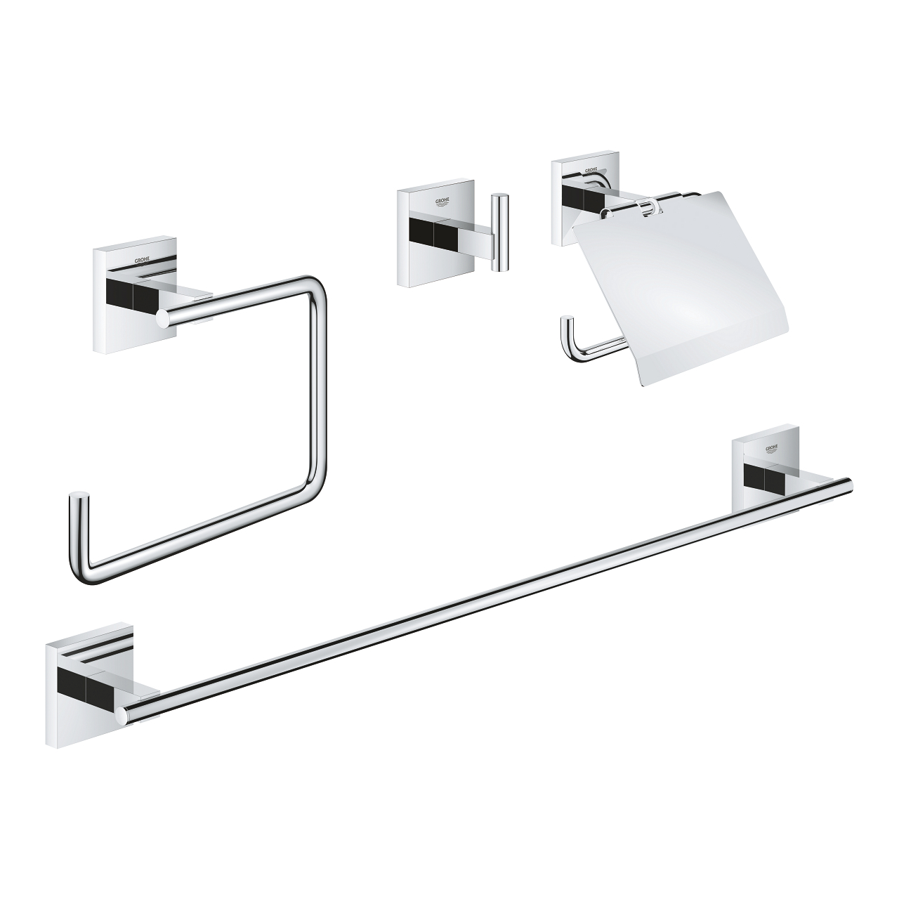 Grohe Start Cube zestaw akcesoriów łazienkowych chrom 41115000