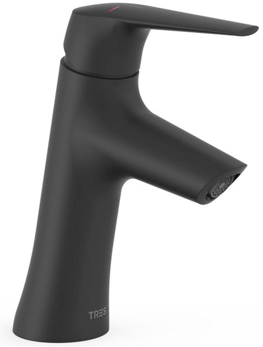 Tres Fuji bateria umywalkowa stojąca czarny mat 28110402NM