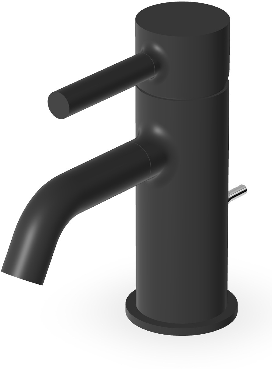 Zucchetti Pan bateria umywalkowa stojąca czarna ZP6211.N6