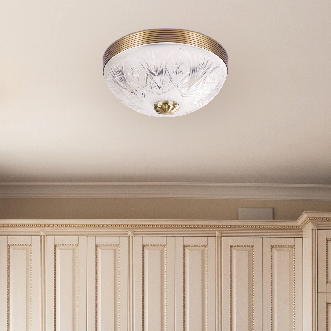 Rabalux Annabella plafon 2x60W mosiądz/biały 8638 - Wysyłka w 24h