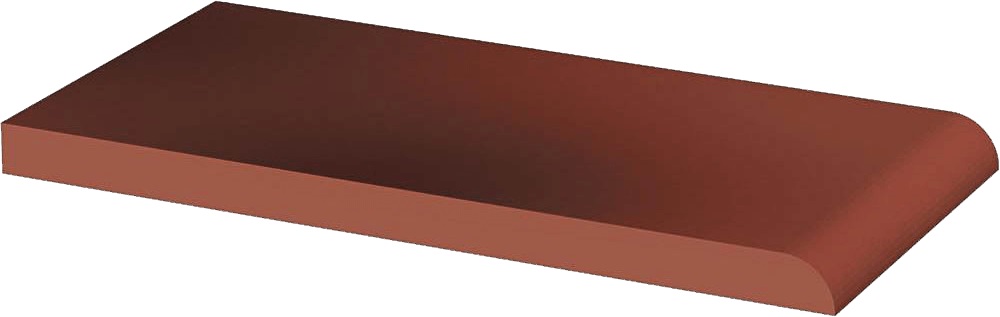 Paradyż Cloud płytka parapetowa 10x20 cm czerwona