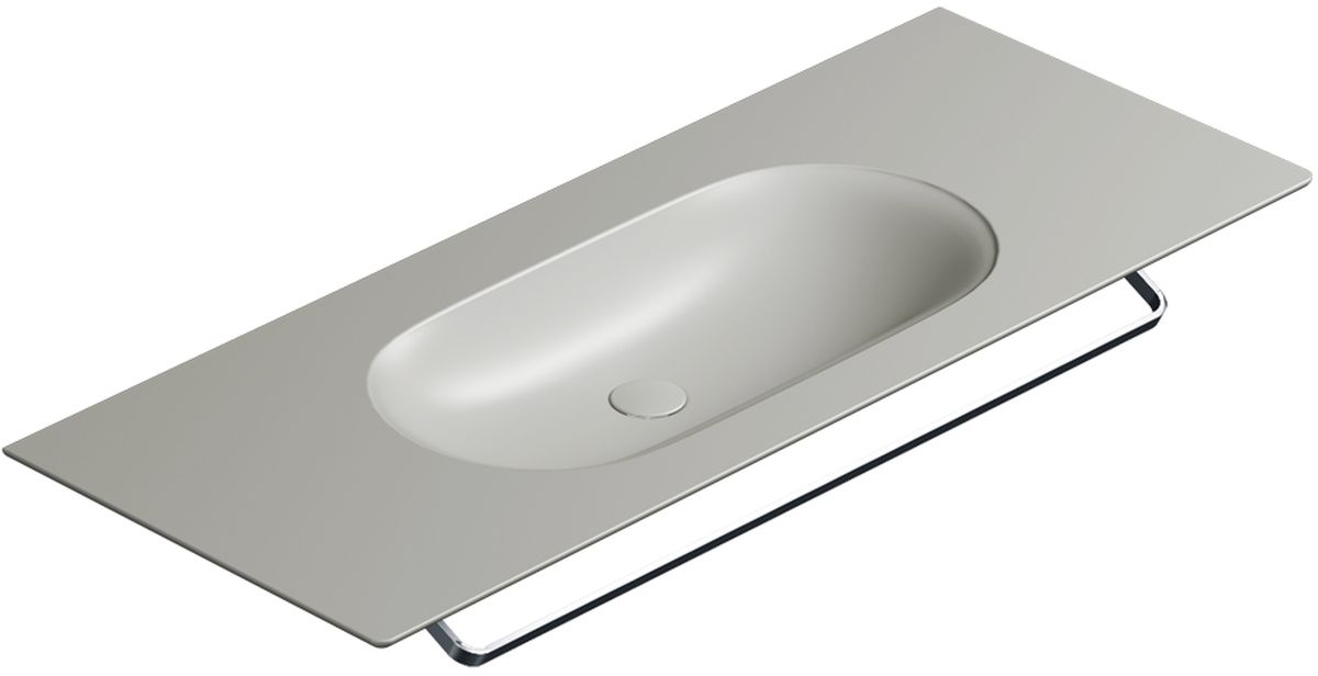 Catalano Horizon umywalka 125x50 cm prostokątna ścienna-meblowa szary/kamień 0521260023