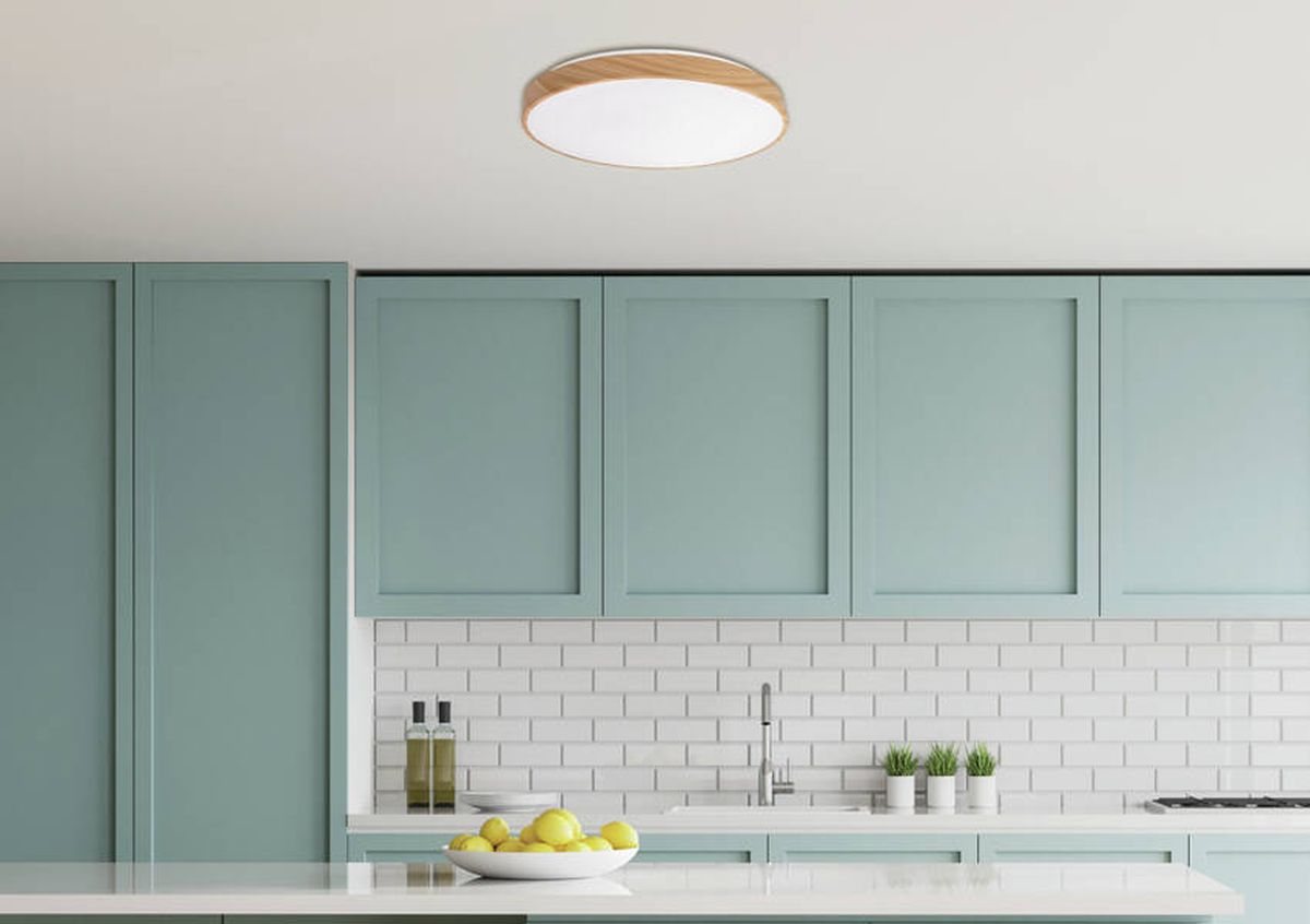 Candellux Figaro plafon 1x24 W biały-drewno 14-33956 - Wysyłka w 24h