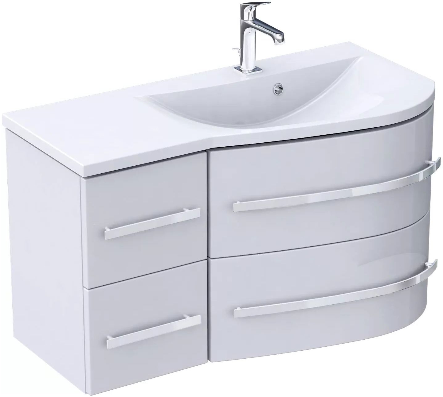 Oristo Opal szafka 90x44x50 cm podumywalkowa wisząca biała OR30-SD4S-90-1-PV4