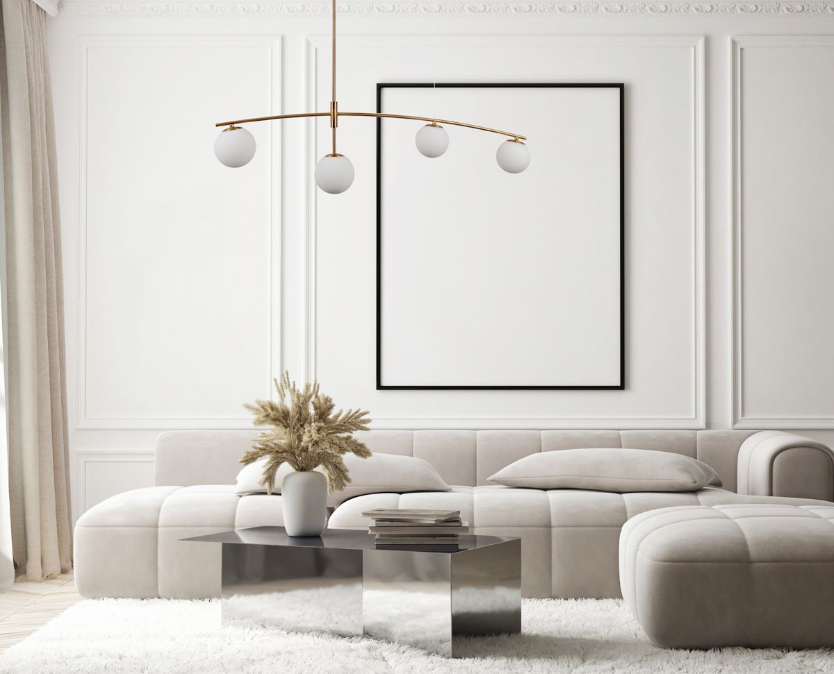 Italux Senai lampa wisząca 4x5 W mosiądz PND-31322-4-HB