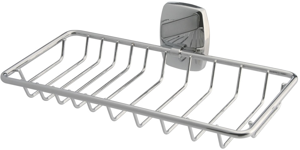 Bisk Oregon mydelniczka ażurowa duża chrom 79711