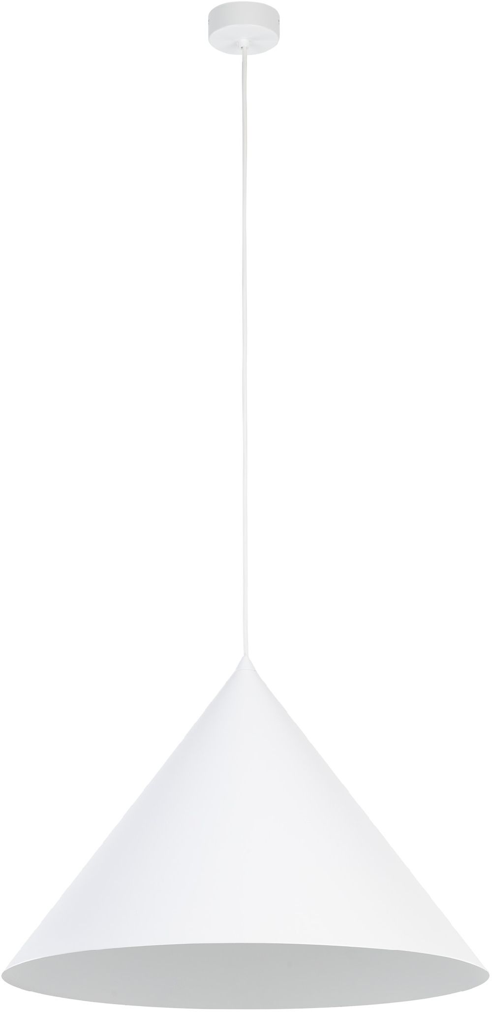TK Lighting Cono lampa wisząca 1x15 W biała 10010