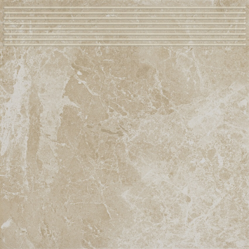 Paradyż Track stopnica 30x30 cm prosta beżowy mat