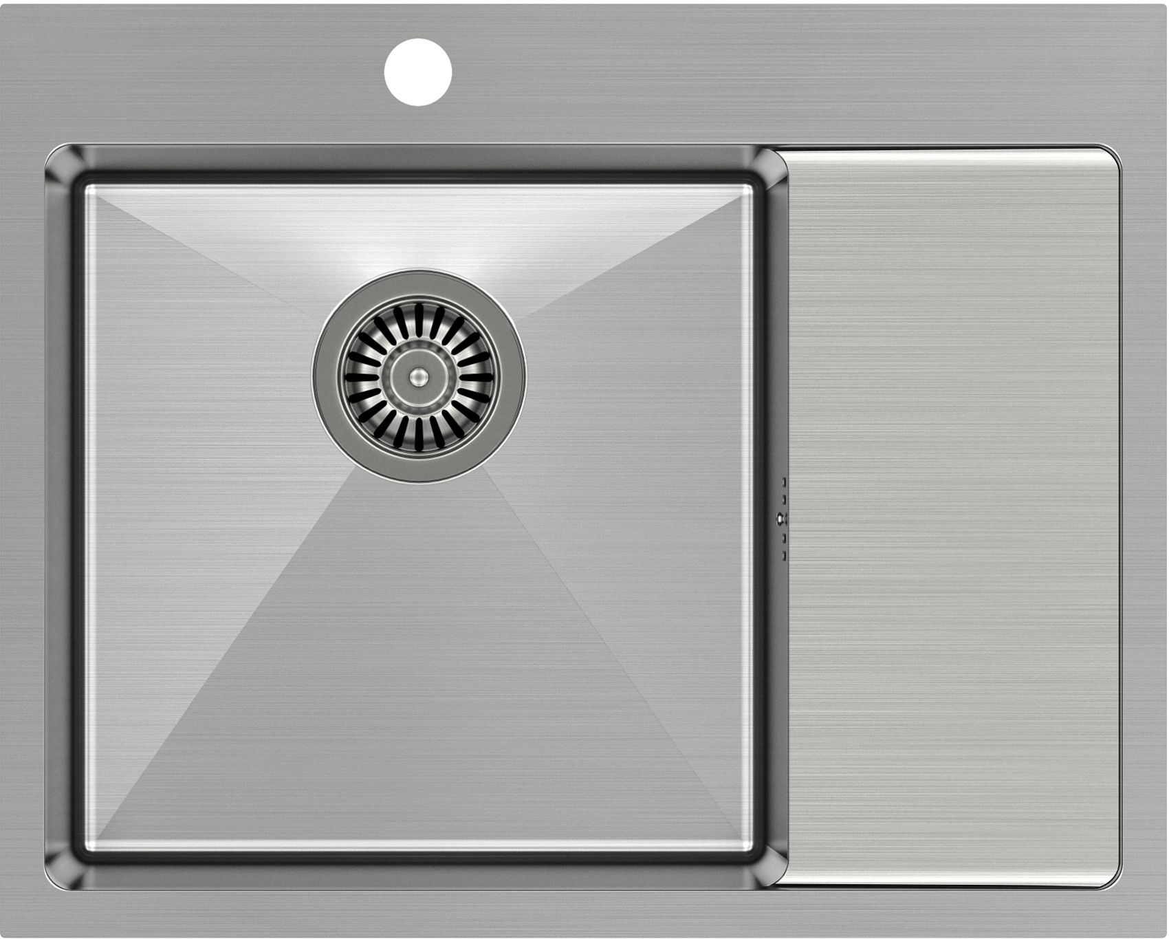 Quadron Russel 116 zlewozmywak stalowy 62x48 cm wpuszczany stal szlachetna HB7911BS