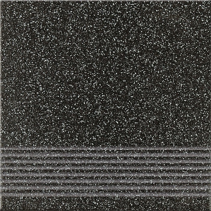 Opoczno Milton graphite steptread stopnica podłogowa 29,7x29,7 cm STR grafitowy mat