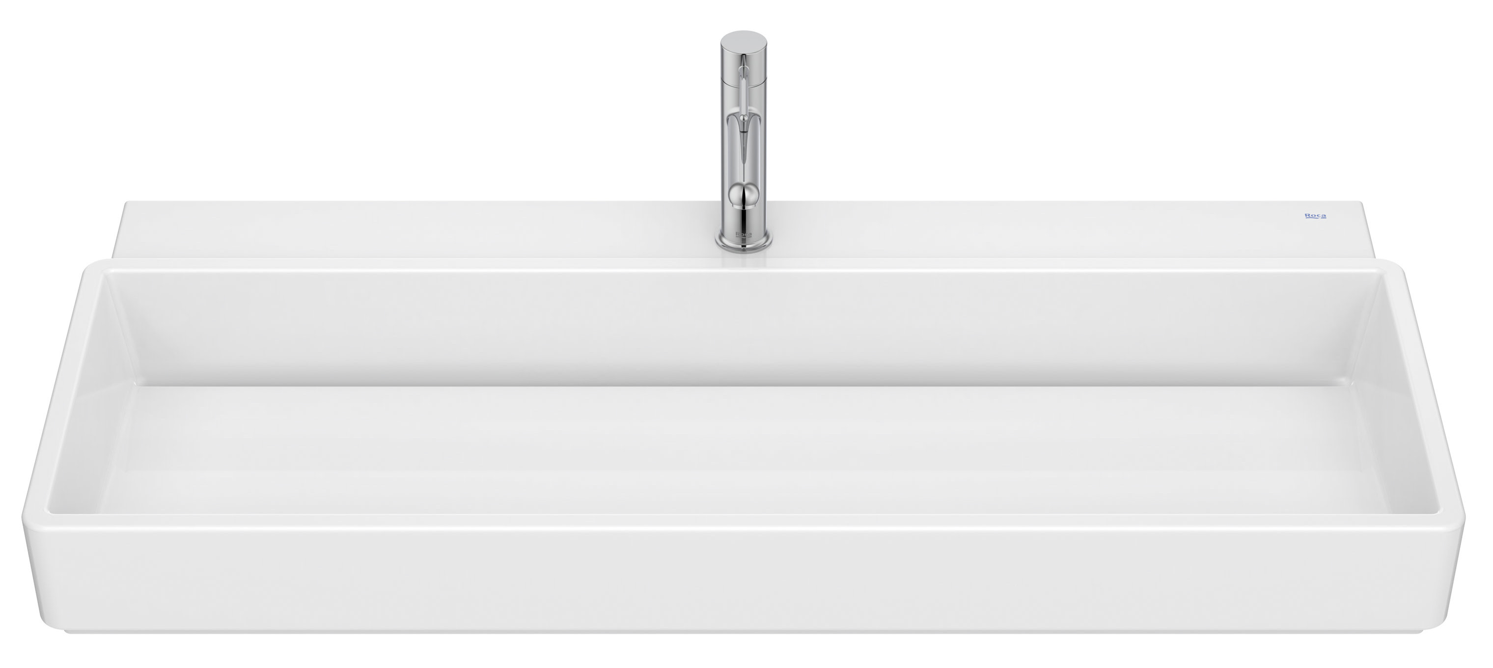 Roca Tura umywalka 100x43 cm prostokątna meblowa-nablatowa biała A327698000