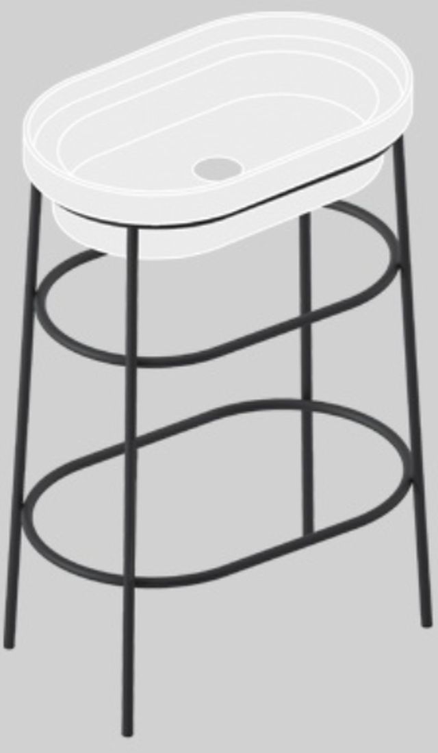 Art Ceram Fuori Scala stelaż stojący do umywalki biały mat ACA05505