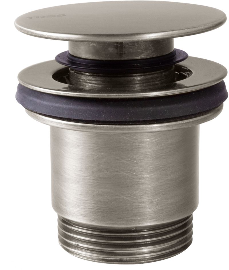 Tres Griferia korek do umywalki klik-klak okrągły stal 24284001AC