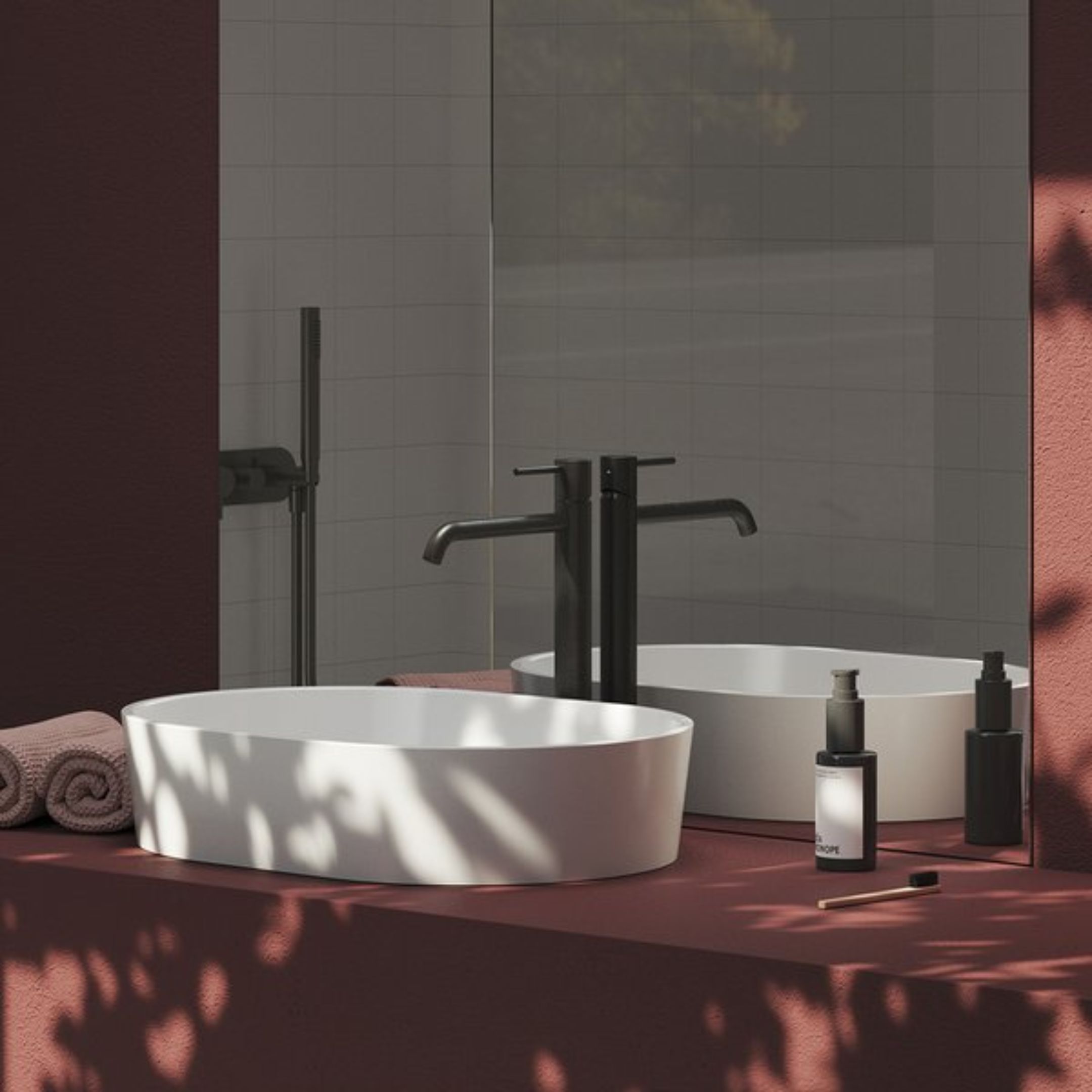 Ravak Espirit bateria umywalkowa stojąca grafit X070407