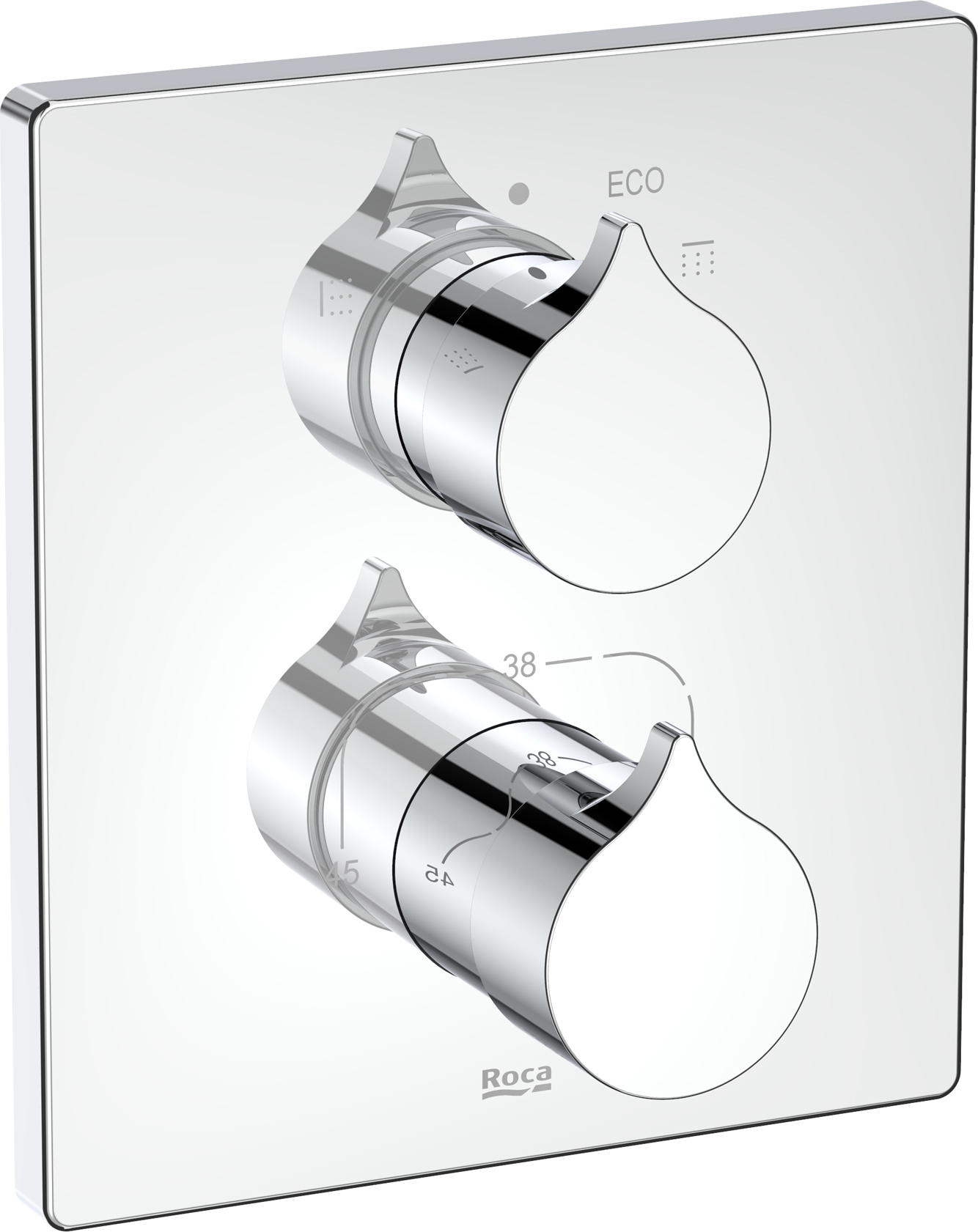 Roca Insignia bateria wannowo-prysznicowa podtynkowa termostatyczna chrom A5A0C3AC00