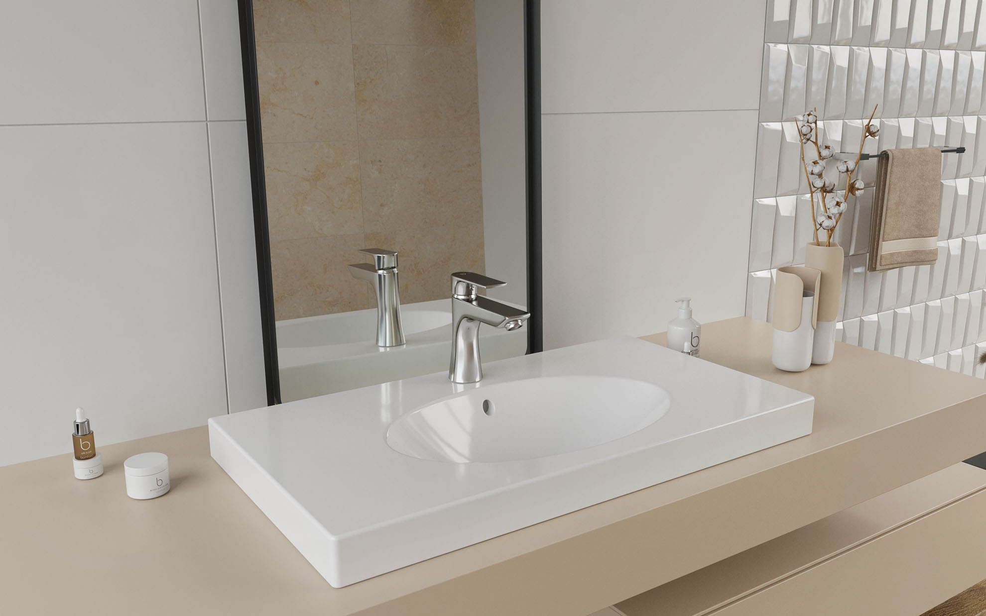 FDesign Pinea bateria umywalkowa stojąca chrom FD1-PNA-2-11