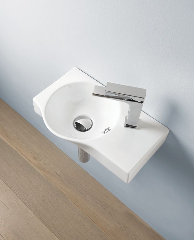 Art Ceram Union umywalka 43x27 cm ścienna prostokątna biała LML00101;00