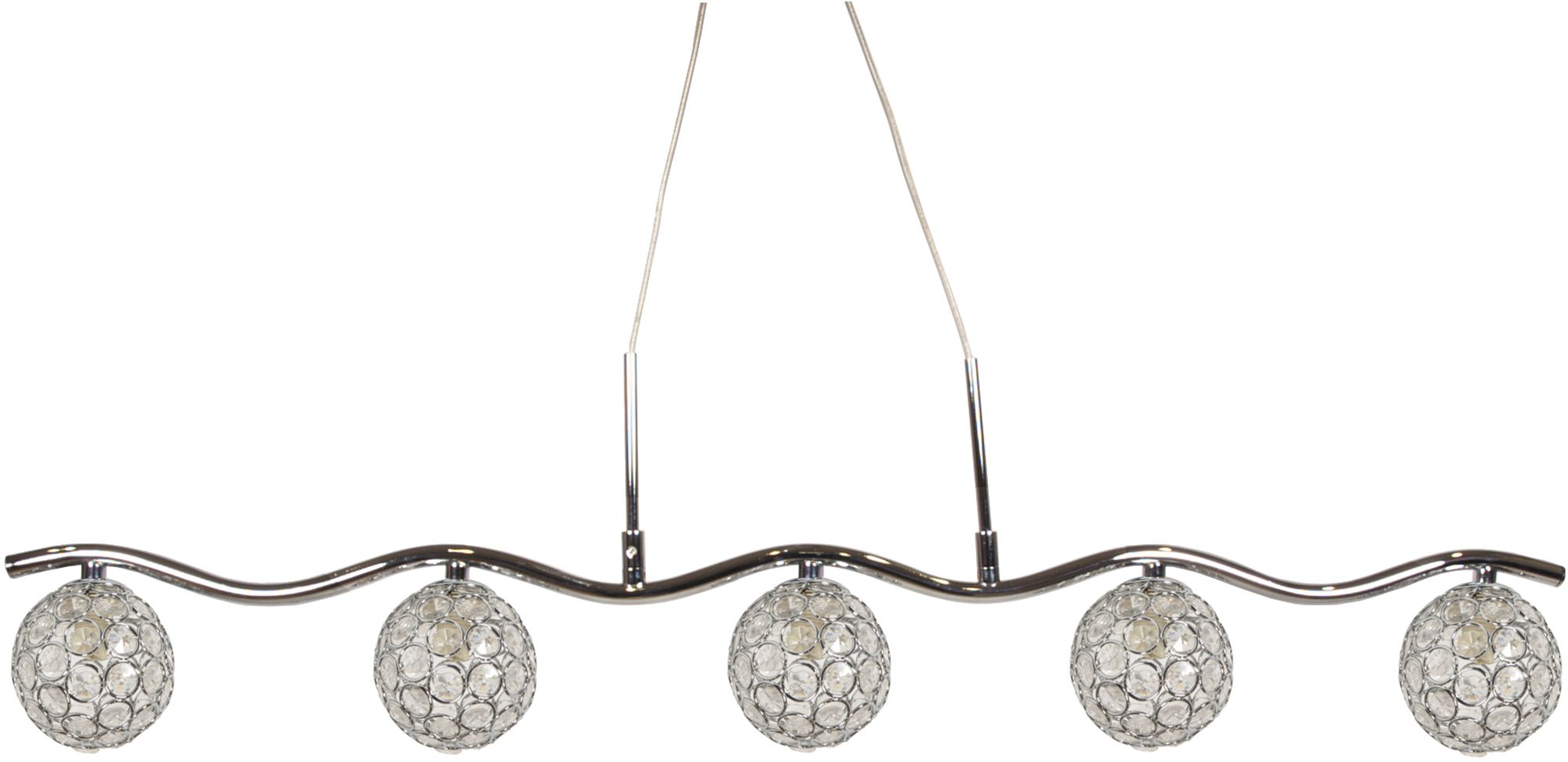 Candellux Starlet lampa wisząca 5x40W chrom/przezroczysty 35-85767