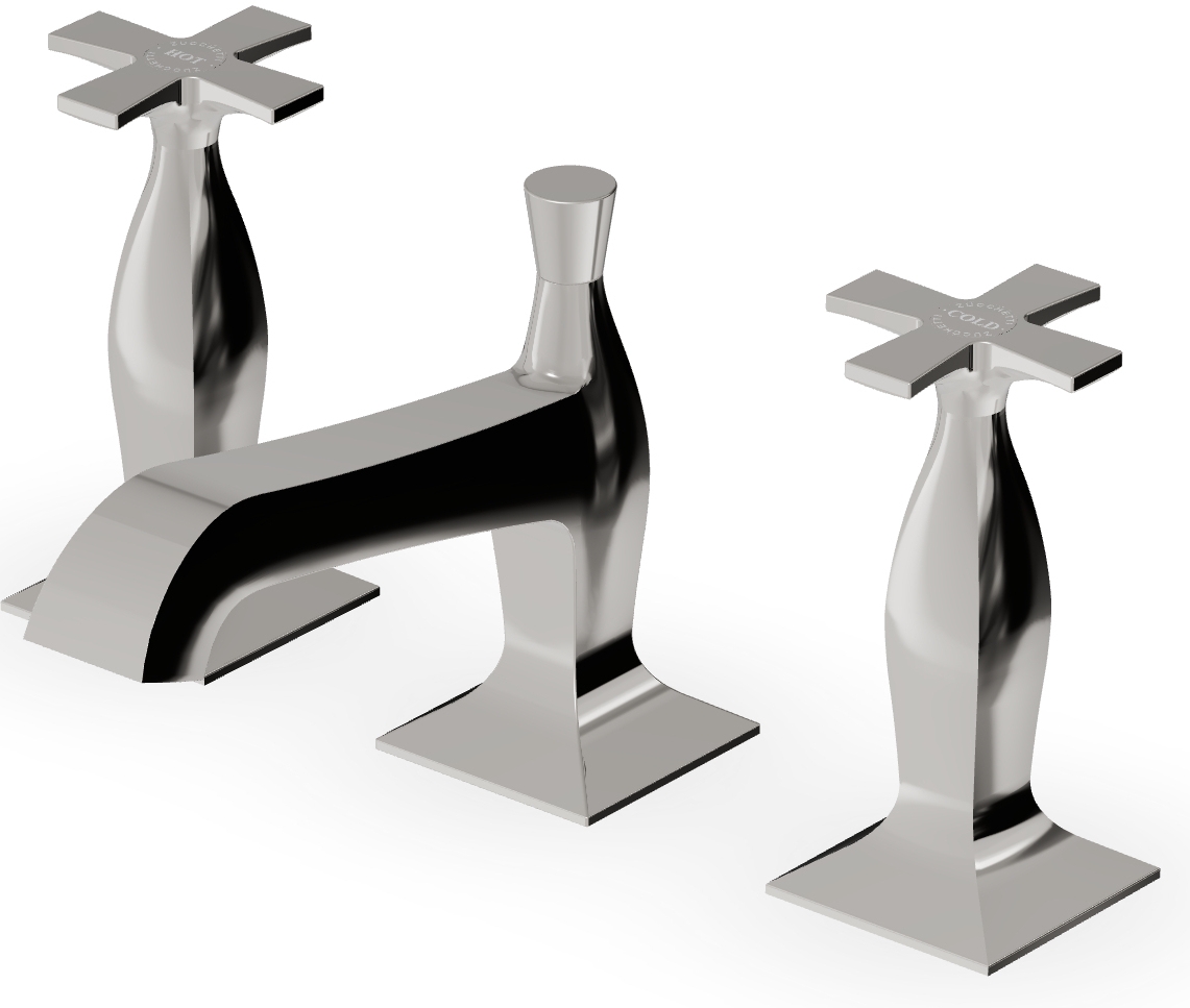 Zucchetti Bellagio bateria umywalkowa stojąca nikiel ZB1425.C8