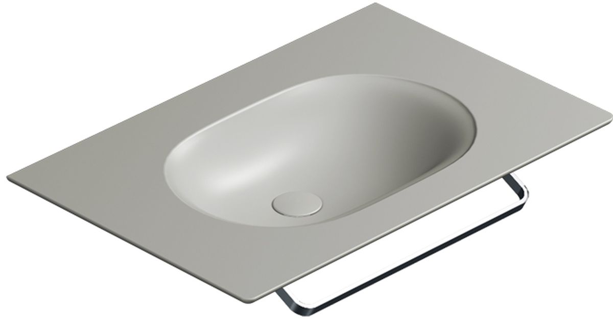 Catalano Horizon umywalka 75x50 cm prostokątna ścienna-meblowa szary/kamień 0520760023